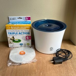 Catit Design Cat Water Fountain with 6 Genuine Catit Filters (6 Month Supply)